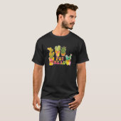 T-shirt Pot Head Succulent Cactus House Plante Pun Gardene (Devant entier)