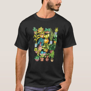 T-shirt Pot Head Succulent Maison Plante Pun Gardener