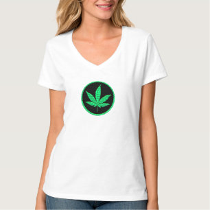 T-shirt Pot nation mauvaises herbes feuille weed amant t-s