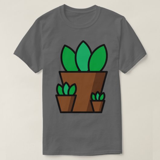 T-shirt Pot plante (Design devant)