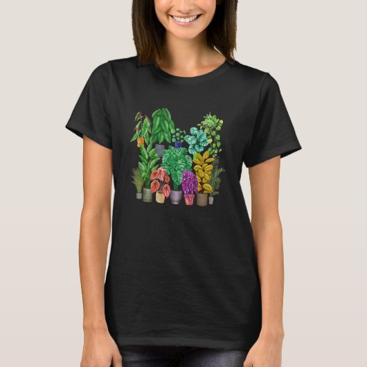 T-shirt Pot Plante Maison Plante Pun Head Gardener (Devant)