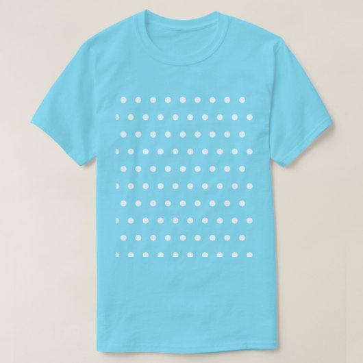 T-Shirt Pot Polka (Aqua & White) (Design devant)