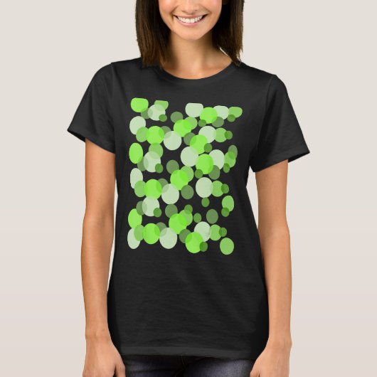 T-shirt Pot Polka aux points verts (Devant)