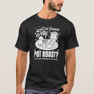 T-shirt Pot Roast Recette Lente Cuisine Viande De Boeuf Se
