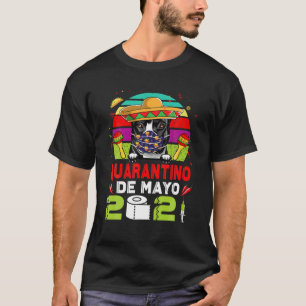 T-shirt Pot Taureau Masque Visage Quarantino Drôle Cinco D