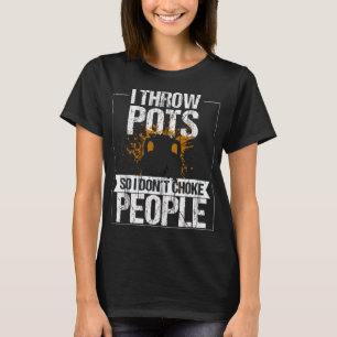 T-shirt Pot Thros Pots Kiln Argile Céramique Mud Poterie 