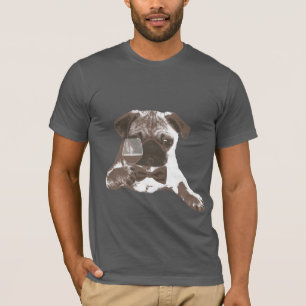 T-shirt potable de vin de carlin chic de monsieur