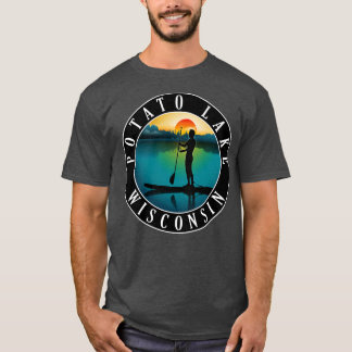 T-shirt Potato Lake Wisconsin Paddleboard