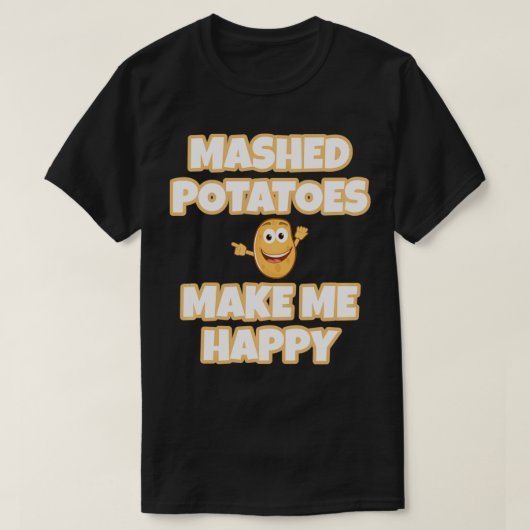 T-shirt Potato Mashed Amour À Manger Pommes de terre Mashe (Design devant)