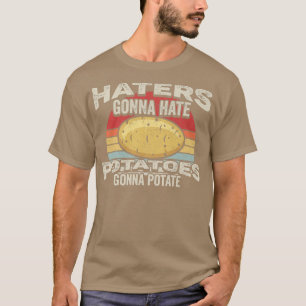 T-shirt Potato Retro Vintage Potato Vegetarian Vegan 