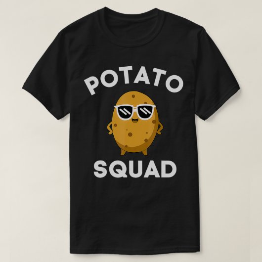 T-shirt POTATO SQUAD Drôle souriant Végétarien Pot de corr (Design devant)
