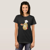 T-shirt Potatoe Servant Spaghetti Restaurant Hobby Chef (Devant entier)