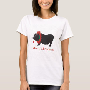 T-shirt Potbellied Cochon Joyeux Noël Design