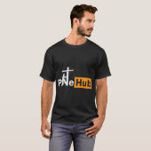 T-shirt Poteau Hub Lineman Line Worker Utility Poteau Funn (Devant entier)