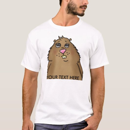 T-shirt potelé de hamster (Devant)