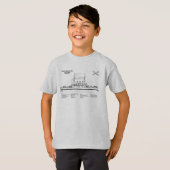 T-shirt Potemkin - Plan directeur des navires SD (Devant entier)