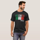 T-shirt Potenza Italia Italie Drapeau Italien Hommes Femme (Devant entier)