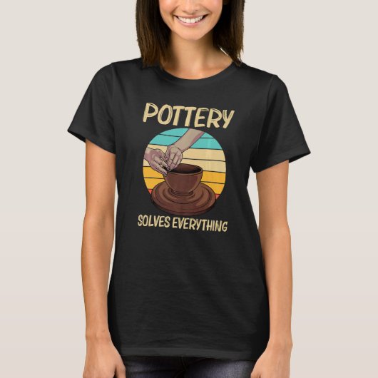 T-shirt Poterie Cool Pour Hommes Femmes Pot Poterie Cérami (Devant)
