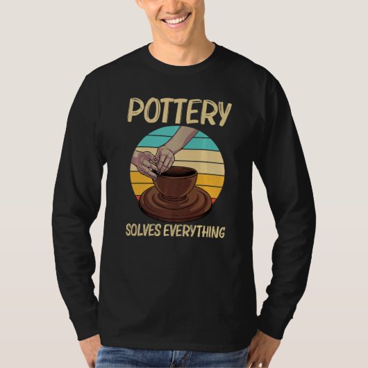 T-shirt Poterie Cool Pour Hommes Femmes Pot Poterie Cérami (Devant)