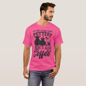 T-shirt Poterie de café en argile céramique artisanale Pot (Devant entier)