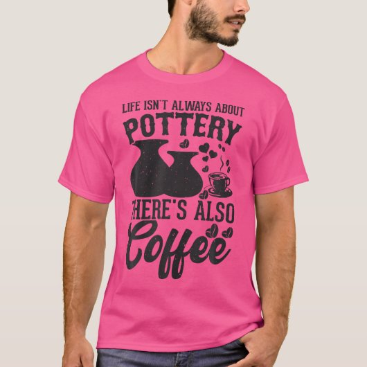 T-shirt Poterie de café en argile céramique artisanale Pot (Devant)