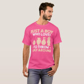 T-shirt Poterie Juste Un Garçon Qui Aime Jeter De L'Argile (Devant entier)