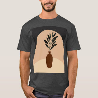 T-shirt Poterie minimale moderne en terre cuite Forme Abst