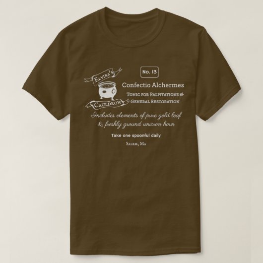 T-shirt Potion d'alchermes de la confiserie (Design devant)