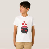 T-shirt Potion d'amour des coeurs (Devant entier)