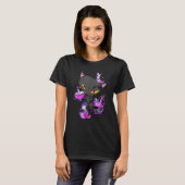 T-shirt potion de chat maléfique noir (Devant entier)