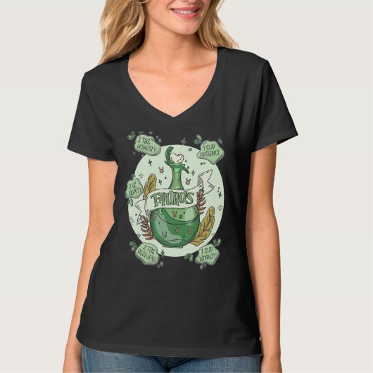 T-shirt Potion de Taurus avec ingrédients Astrologie Magiq (Devant)