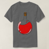 T-shirt Potion rouge fine dans un flacon bouillant (Design devant)
