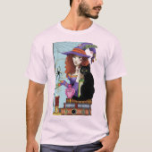 T-shirt Potions de sorcières de livres de chats (Devant)
