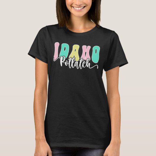 T-shirt Potlatch Idaho Retro Souvenir (Devant)