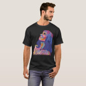 T-shirt Potrait coloré Design Art numérique (Devant entier)
