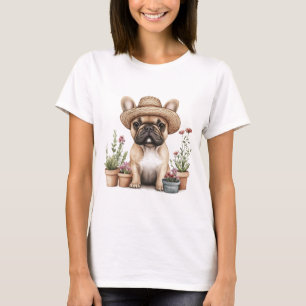 T-shirt Pots de fleurs de jardinage de Bulldog