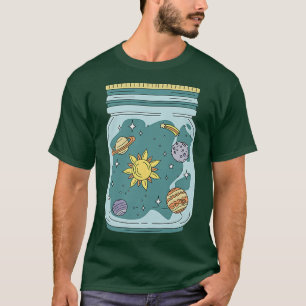 T-shirt Pots Système Solaire Astronaute Astral Design Cosm