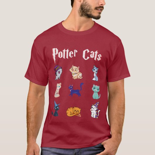 T-shirt Potter Cats mignon Harry Pawter Kitten cadeau pour (Devant)