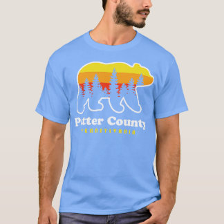 T-shirt Potter Comté Pennsylvanie Chasse aux ours Camping