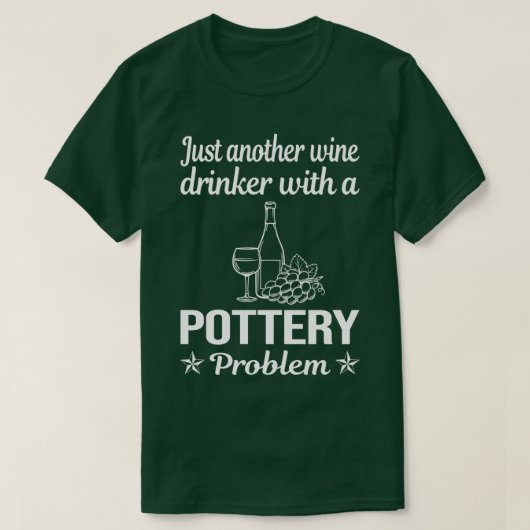 T-shirt Potter Potterie Boisson Vin (Design devant)