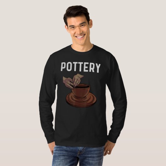 T-shirt Pottery For Men Women Pot Ceramic Artistic Clay (Devant entier)