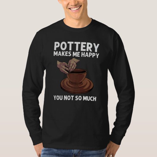 T-shirt Pottery For Men Women Pot Ceramic Artistic Clay (Devant)