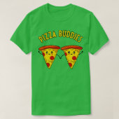 T-shirt Potzza Buddies Funny mignonne Pizzas Couple (Design devant)