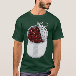 T-shirt Pouces de haricots Haricots rouges haricots cuits