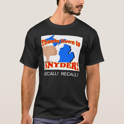T-shirt Pouces vers le bas à Rick Snyder (Devant)