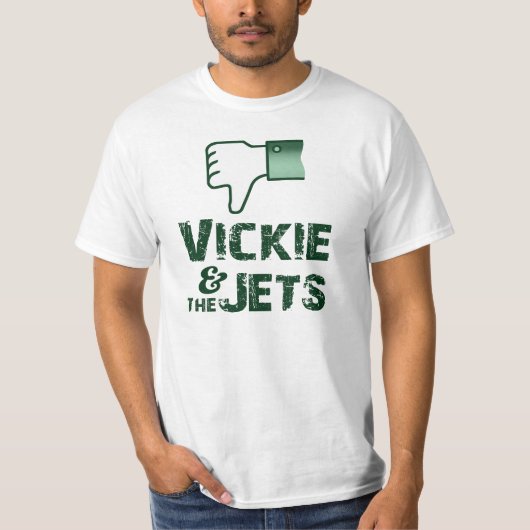 T-shirt Pouces vers le bas, Vickie et les jets (Devant)
