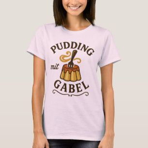 T-shirt Pouding avec fourchette design amusant