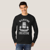 T-shirt Poudre de Créatine Monohydrate Supplément de Muscu (Devant entier)