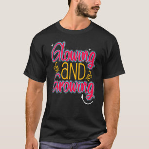 T-shirt Poudre et grandir Pregnnant Maman Grossesse Amour