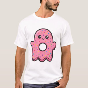 T-shirt Poudres de fantôme de beignet Art mignon d'Hallowe